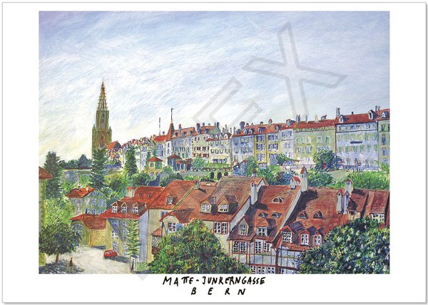 Postkarte "Junkerngasse, Matte Bern"