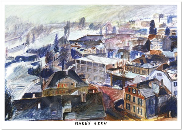 Postkarte "Marzili Bern im Winter"
