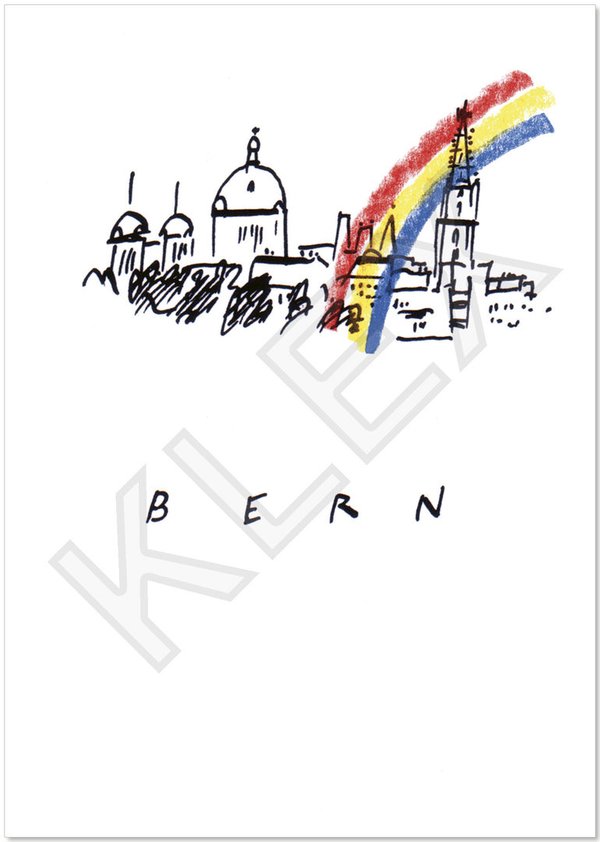 Postkarte "Rägeboge Bern"