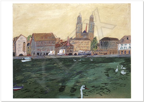 Postkarte "Grossmünster Zürich"