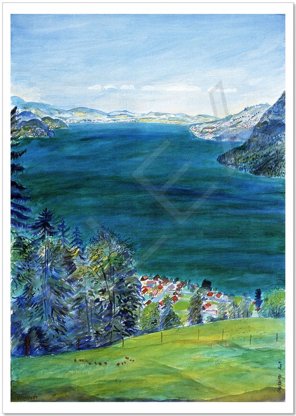Postkarte "Thunersee von Meielisalp"